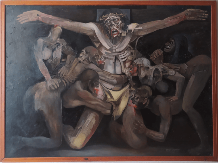 Cristo deborado por la sociedad